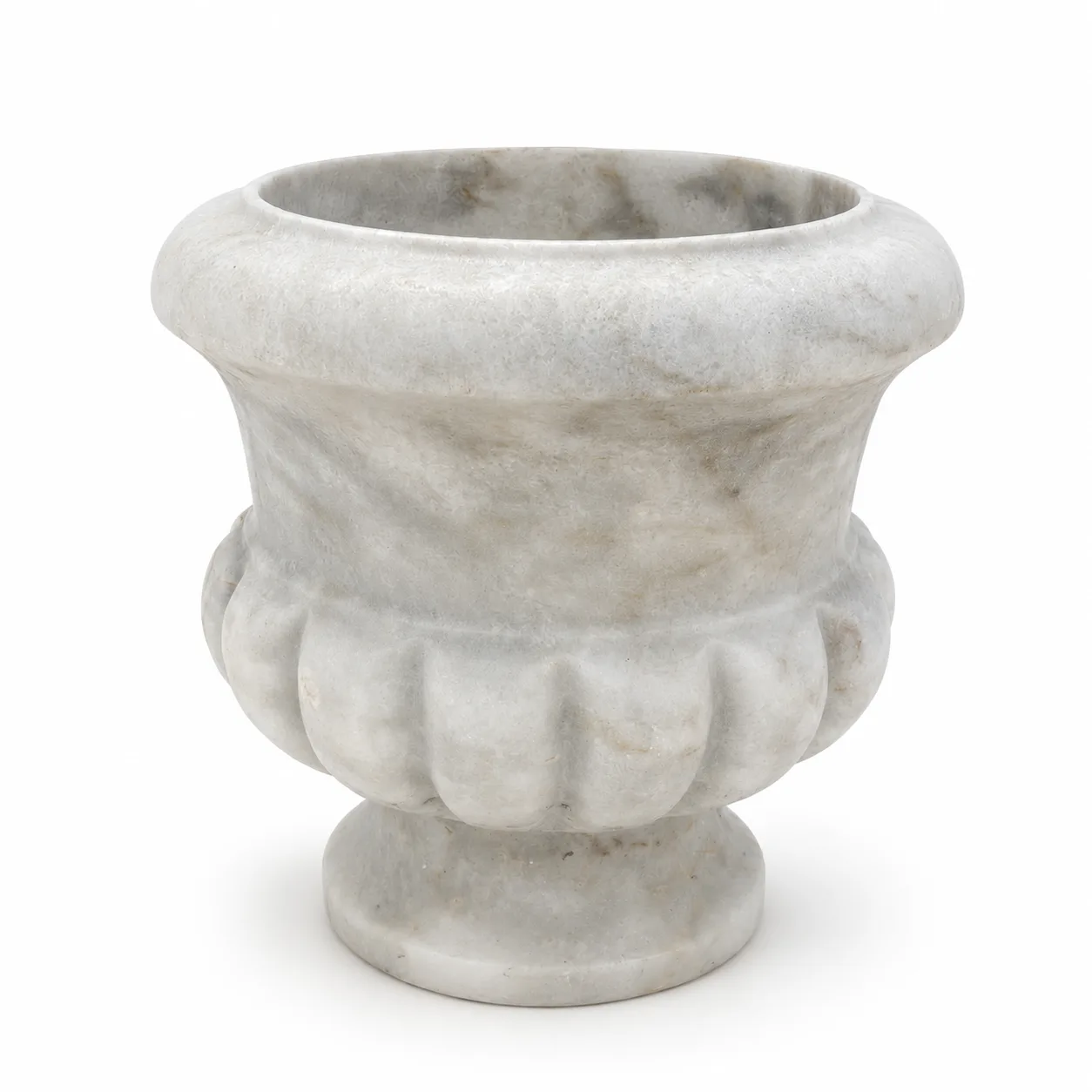 Handcrafted Classic Sculptural Premium Marble Planter